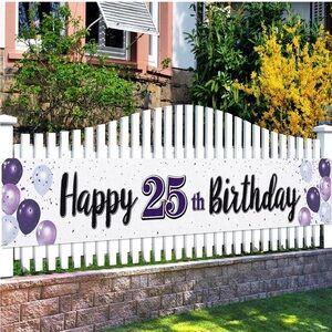 Happy 25th Birthday Banner